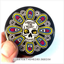Load image into Gallery viewer, Skull Flower (2.25 Inch Magnet)