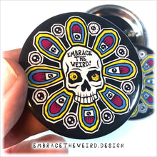 Load image into Gallery viewer, Skull Flower (2.25 Inch Pinback Button)