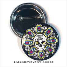 Load image into Gallery viewer, Skull Flower (2.25 Inch Pinback Button)