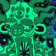 Load image into Gallery viewer, Alien Clown #01 (Open Edition Glow-in-the-dark Poster Print)