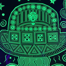 Load image into Gallery viewer, Alien Abducts Alien (Open Edition Glow-in-the-dark Poster Print)