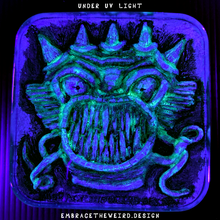 Load image into Gallery viewer, DAGON! (GLOW IN THE DARK) (Handmade Beverage Coaster)