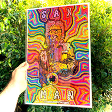 Load image into Gallery viewer, Sax Man (Open Edition Poster Print)