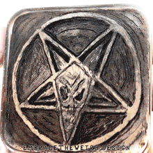 Load image into Gallery viewer, PENTAGRAM! (GLOW IN THE DARK)(Handmade Beverage Coaster)