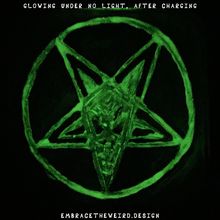 Load image into Gallery viewer, PENTAGRAM! (GLOW IN THE DARK)(Handmade Beverage Coaster)
