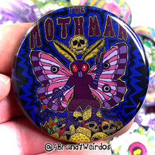 Load image into Gallery viewer, Mothman (2.25 Inch Pinback Button)