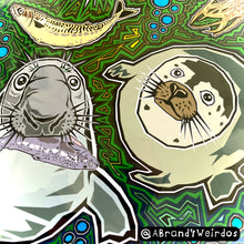 Load image into Gallery viewer, Silly Seals Slurpin' Meals (Open Edition Poster Print)