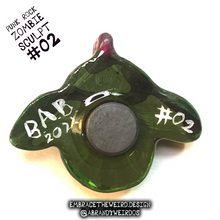Load image into Gallery viewer, Punk Rock Zombie (Glow-in-the-Dark)(Small Handmade Sculpt)