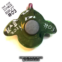 Load image into Gallery viewer, Punk Rock Zombie (Glow-in-the-Dark)(Small Handmade Sculpt)