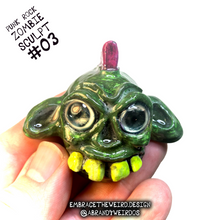 Load image into Gallery viewer, Punk Rock Zombie (Glow-in-the-Dark)(Small Handmade Sculpt)
