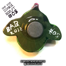 Load image into Gallery viewer, Punk Rock Zombie (Glow-in-the-Dark)(Small Handmade Sculpt)