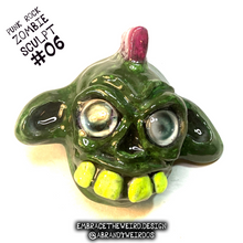 Load image into Gallery viewer, Punk Rock Zombie (Glow-in-the-Dark)(Small Handmade Sculpt)