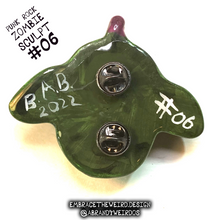 Load image into Gallery viewer, Punk Rock Zombie (Glow-in-the-Dark)(Small Handmade Sculpt)
