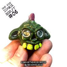 Load image into Gallery viewer, Punk Rock Zombie (Glow-in-the-Dark)(Small Handmade Sculpt)