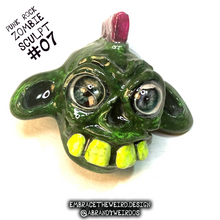 Load image into Gallery viewer, Punk Rock Zombie (Glow-in-the-Dark)(Small Handmade Sculpt)