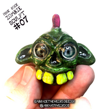 Load image into Gallery viewer, Punk Rock Zombie (Glow-in-the-Dark)(Small Handmade Sculpt)