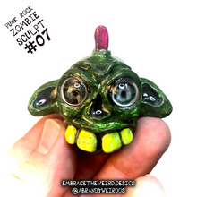 Load image into Gallery viewer, Punk Rock Zombie (Glow-in-the-Dark)(Small Handmade Sculpt)
