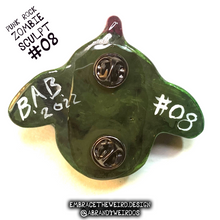 Load image into Gallery viewer, Punk Rock Zombie (Glow-in-the-Dark)(Small Handmade Sculpt)