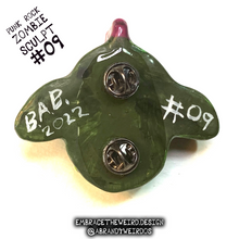 Load image into Gallery viewer, Punk Rock Zombie (Glow-in-the-Dark)(Small Handmade Sculpt)