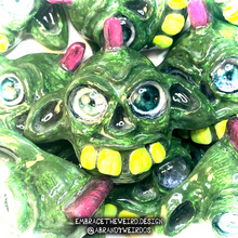 Load image into Gallery viewer, Punk Rock Zombie (Glow-in-the-Dark)(Small Handmade Sculpt)