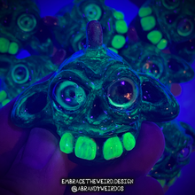 Load image into Gallery viewer, Punk Rock Zombie (Glow-in-the-Dark)(Small Handmade Sculpt)