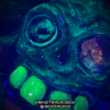 Load image into Gallery viewer, Punk Rock Zombie (Glow-in-the-Dark)(Small Handmade Sculpt)