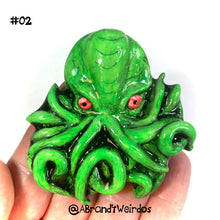 Load image into Gallery viewer, Cthulhu (Glow-in-the-Dark)(Small Handmade Sculpt)