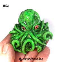 Load image into Gallery viewer, Cthulhu (Glow-in-the-Dark)(Small Handmade Sculpt)