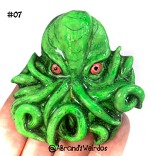 Load image into Gallery viewer, Cthulhu (Glow-in-the-Dark)(Small Handmade Sculpt)