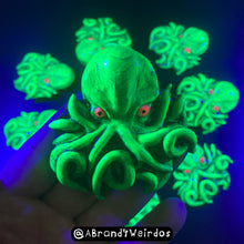 Load image into Gallery viewer, Cthulhu (Glow-in-the-Dark)(Small Handmade Sculpt)