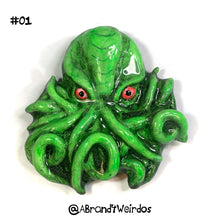 Load image into Gallery viewer, Cthulhu (Glow-in-the-Dark)(Small Handmade Sculpt)