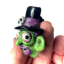 Load image into Gallery viewer, The Top-hat Weirdo (Small Handmade Sculpt)