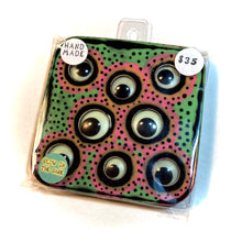 Load image into Gallery viewer, GOOGLIE EYE"S Series #01 (GLOW IN THE DARK)(Handmade Beverage Coaster)