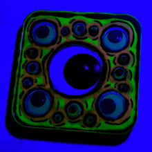 Load image into Gallery viewer, GOOGLIE EYE"S Series #01 (GLOW IN THE DARK)(Handmade Beverage Coaster)