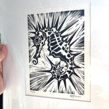 Load image into Gallery viewer, The Seahorse - An Original Limited Edition Linocut (Series of 16)