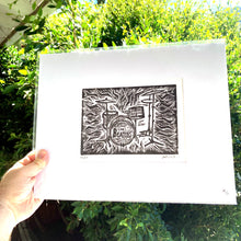 Load image into Gallery viewer, THE BEATLES DRUM KIT- An Original Limited Edition Linocut (Series of 15)

