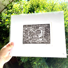 Load image into Gallery viewer, THE BEATLES DRUM KIT- An Original Limited Edition Linocut (Series of 15)