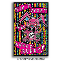 Load image into Gallery viewer, Angry Bunny (Open Edition Poster Print)
