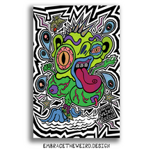 Load image into Gallery viewer, Surfing Weirdo (Open Edition Poster Print)
