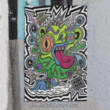 Load image into Gallery viewer, Surfing Weirdo (Open Edition Poster Print)