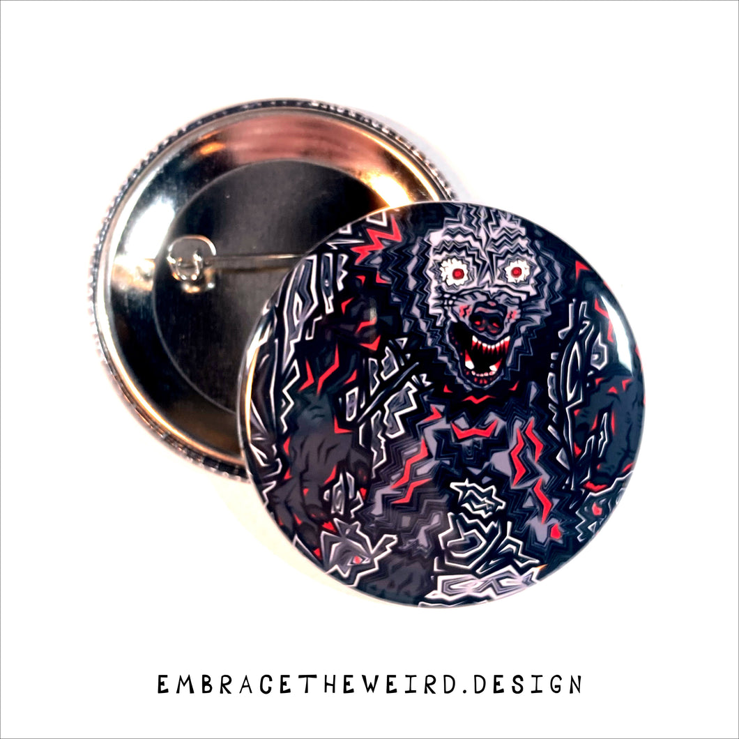 Lycanthrope Larry (2.25 Inch Pinback Button)