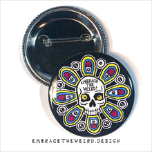 Load image into Gallery viewer, Skull Flower (2.25 Inch Pinback Button)
