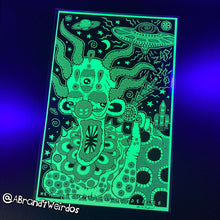 Load image into Gallery viewer, Alien Clown #01 (Open Edition Glow-in-the-dark Poster Print)
