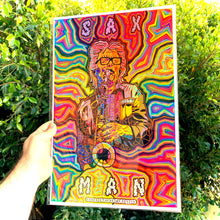 Load image into Gallery viewer, Sax Man (Open Edition Poster Print)
