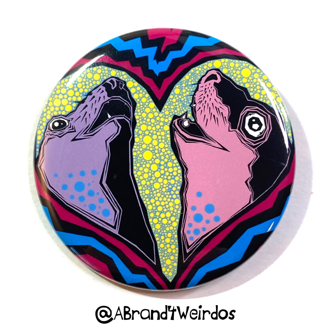 Seal Lovers (2.25 Inch Pinback Button)