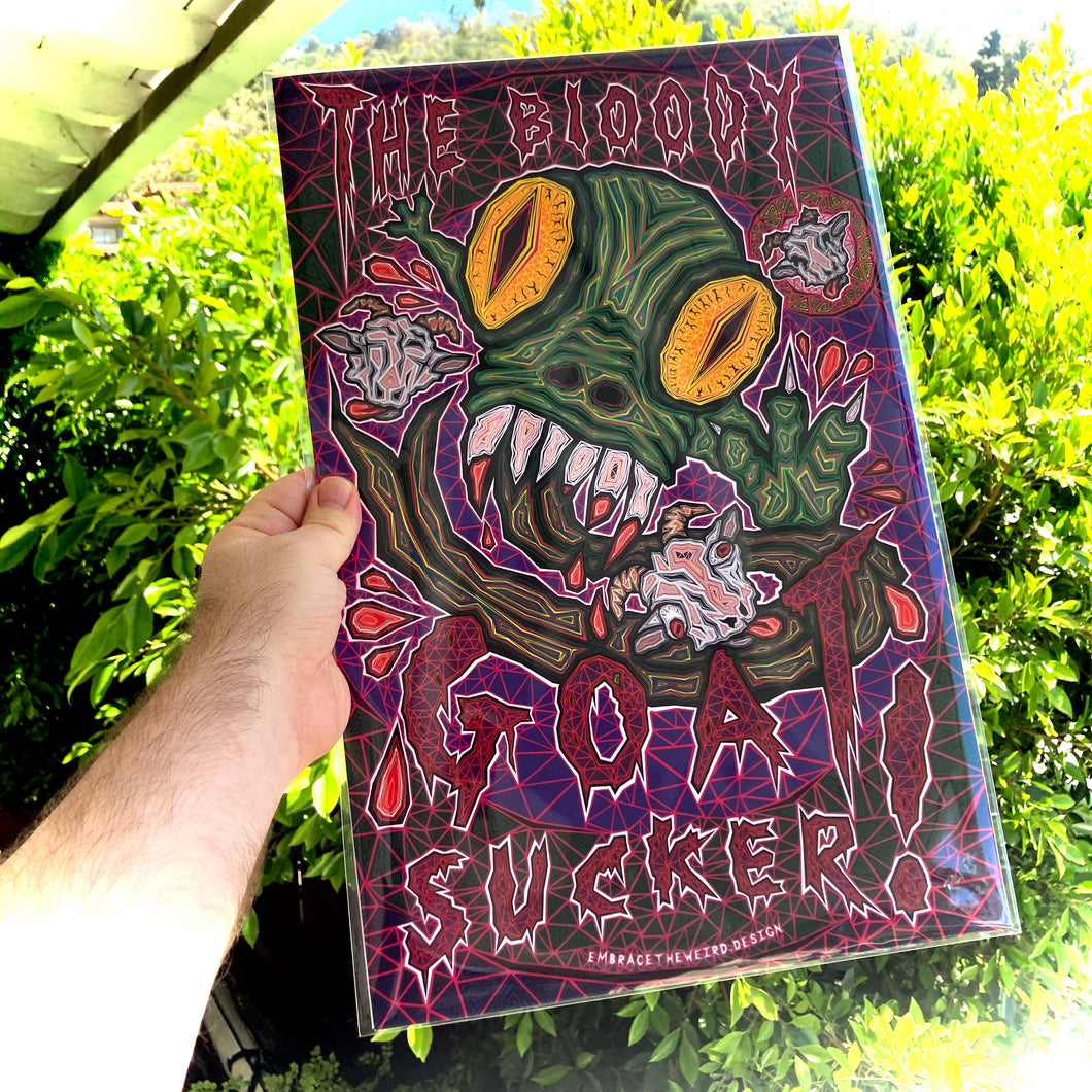 Bloody Goat Sucker! (Open Edition Poster Print)