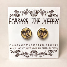 Load image into Gallery viewer, Crazy Face Studs (Handmade Earrings)
