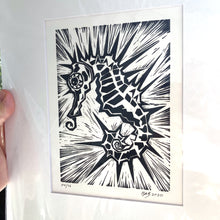 Load image into Gallery viewer, The Seahorse - An Original Limited Edition Linocut (Series of 16)
