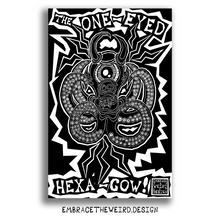 Load image into Gallery viewer, One-eyed Hexa-cow (Open Edition Poster Print)
